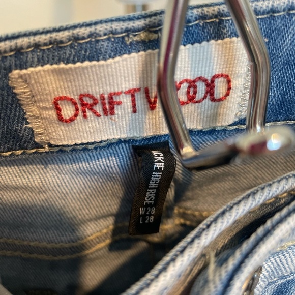 DRIFTWOOD Light Blue Embroidered Jeans - Picture 4 of 5